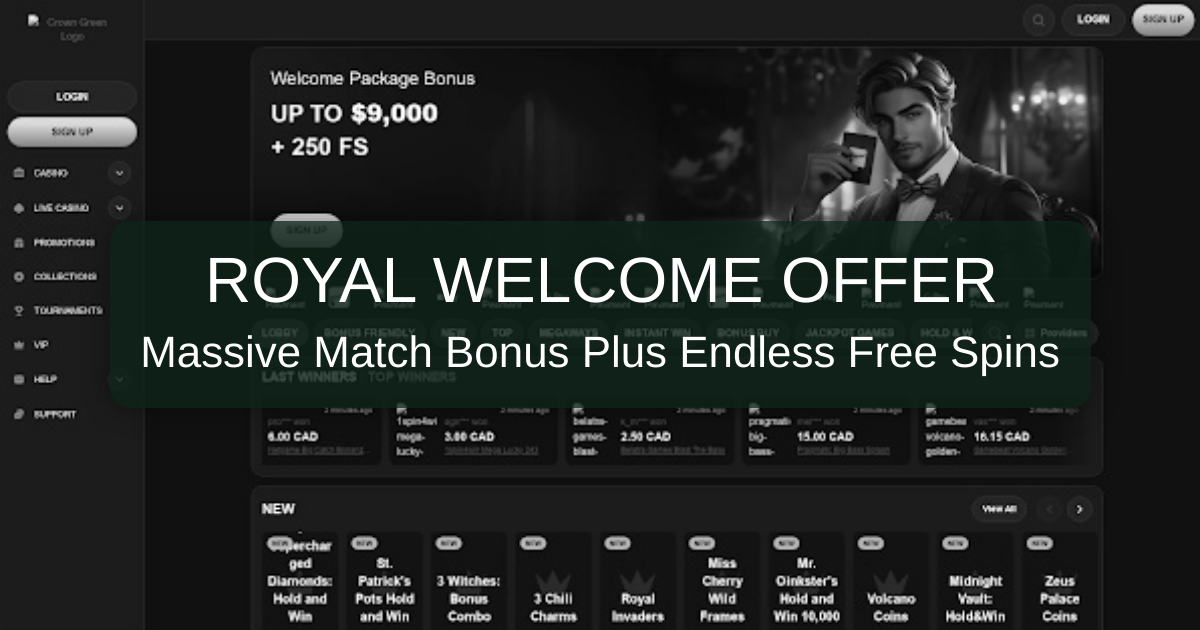 CrownGreen Casino - Canada's Top Online Slots Destination